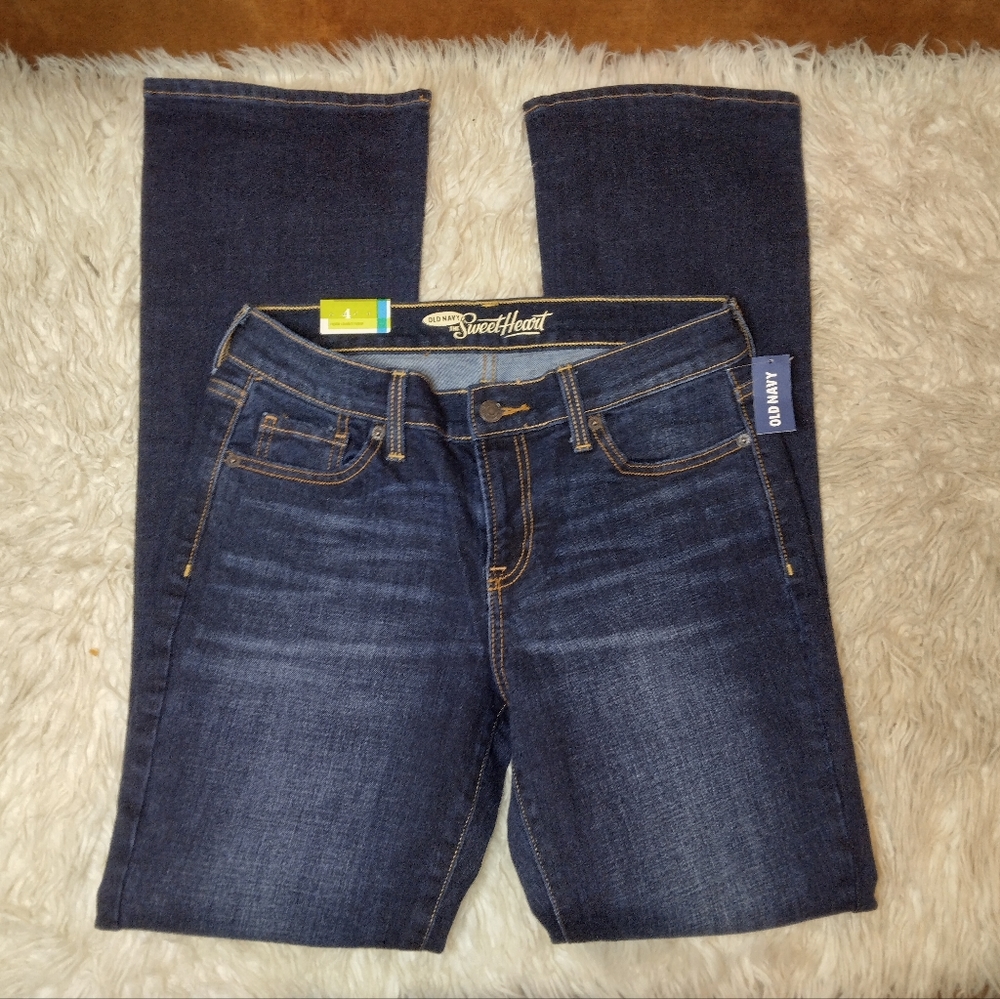 Old Navy The Sweetheart Denim Jeans Size 4 - Picture 3 of 10